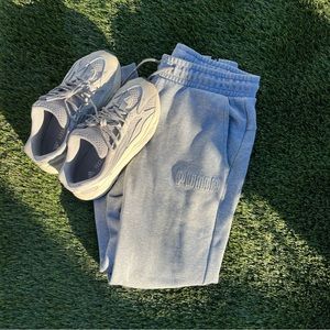 Grey Puma Joggers Size M